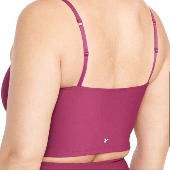 NWT Old Navy XXL Sports Bra Light Support Powersoft Light Support Boysenberry - Picture 3 of 3